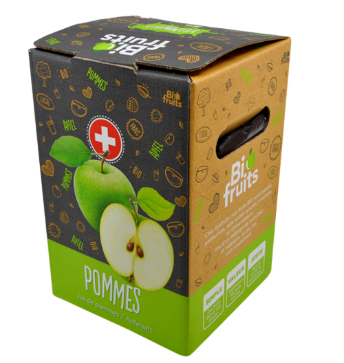 Jus de pomme non filtré Bio-Suisse 5 litres